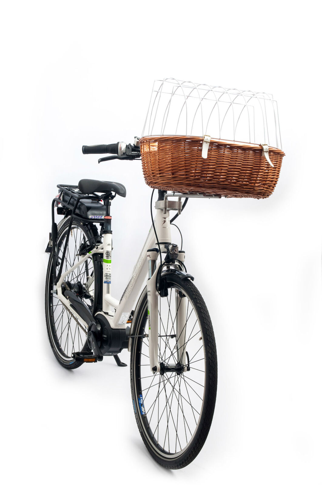 Aumüller E-Bike fähiger Fahrradkorb Standard mit Steuerkopfmontagesystem 167 52x38x18/40cm
